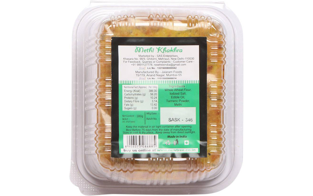 New Tree Methi Khakhra    Box  180 grams